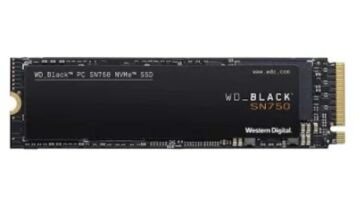 WD 1TB Black SN750 NVMe 3430/3000MB WDS100T3X0C M.2 SSD Disk
