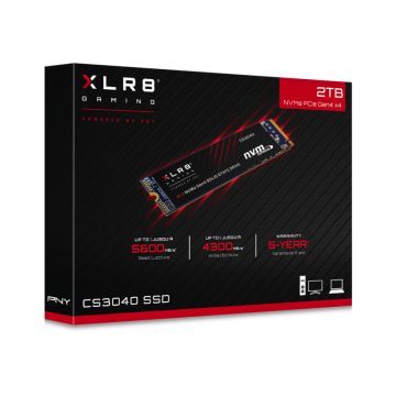 PNY 2TB XLR8 CS3040 5600/4300 NVMe PCIe M.2 SSD