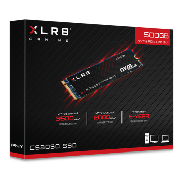 PNY 500GB XLR8 CS3030 3500/2000 NVMe PCIe M.2 SSD