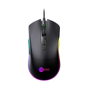 Lenovo Lecoo MS108 6400 DPI 7 Tuşlu Kablolu Rgb Led Aydınlatmalı Siyah Gaming Mouse