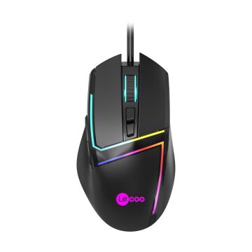 Lenovo Lecoo MS106 3200 DPI 7 Tuşlu Kablolu Rgb Led Aydınlatmalı Siyah Gaming Mouse