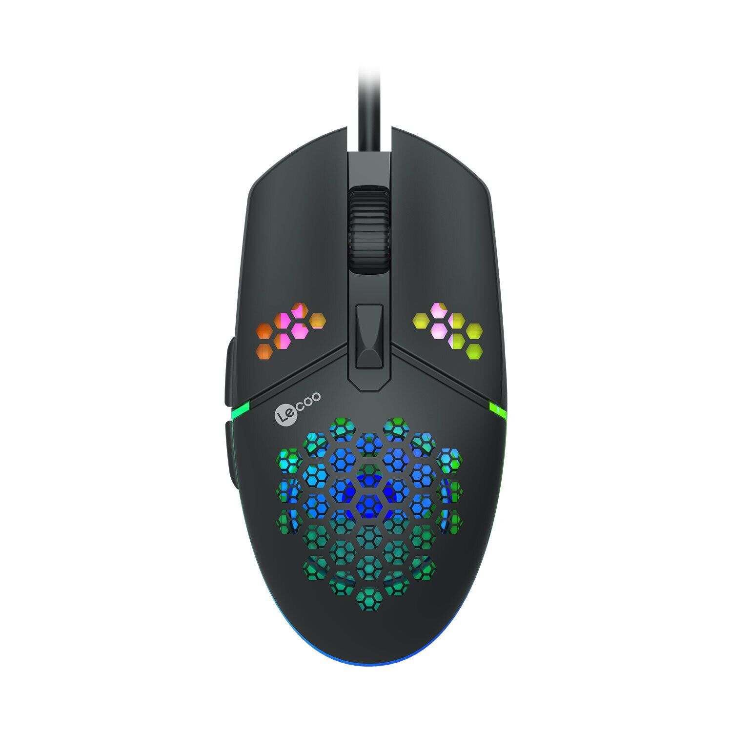 Lenovo Lecoo MS105 3200 DPI 6 Tuşlu Kablolu Rgb Led Aydınlatmalı Siyah Gaming Mouse
