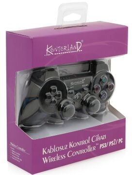 Kontorland PS-3022 Kablosuz Şarjlı PS3 PS2 PC Oyun Kolu Gamepad