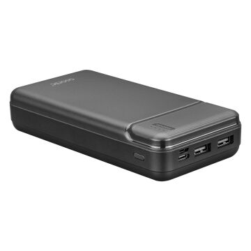 Asonic AS-P20 20000mAh 2*USB Output Powerbank Siyah Taşınabilir Pil Şarj Cihazı
