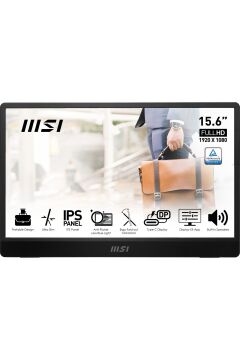 MSI 15.6 PRO MP161 E2U 1920x1080 (FHD) 16:9 FLAT IPS 60HZ 4MS ADAPTIVE-SYNC PORTATIF MONITOR