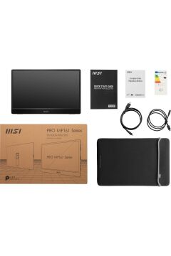 MSI 15.6 PRO MP161 E2U 1920x1080 (FHD) 16:9 FLAT IPS 60HZ 4MS ADAPTIVE-SYNC PORTATIF MONITOR