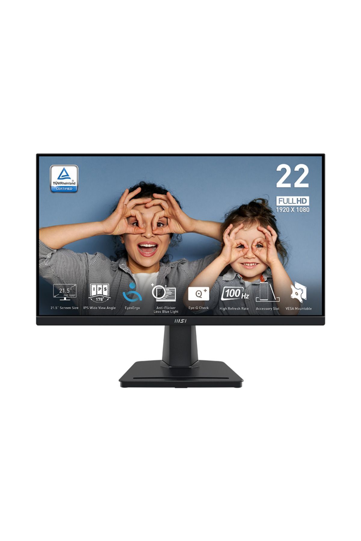MSI 21.5 PRO MP225 1920x1080 (FHD) 16:9 FLAT IPS 100HZ 1MS ADAPTIVE-SYNC MONITOR