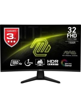 MSI 31.5'' MAG 32C6 1920x1080 (FHD) 16:9 CURVE 1500R VA 180HZ 1MS ADAPTIVE-SYNC GAMING MONITOR
