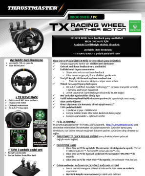 Thrustmaster TX Racing Leather Edition Yarış Dİreksiyonu Xbox One/PC